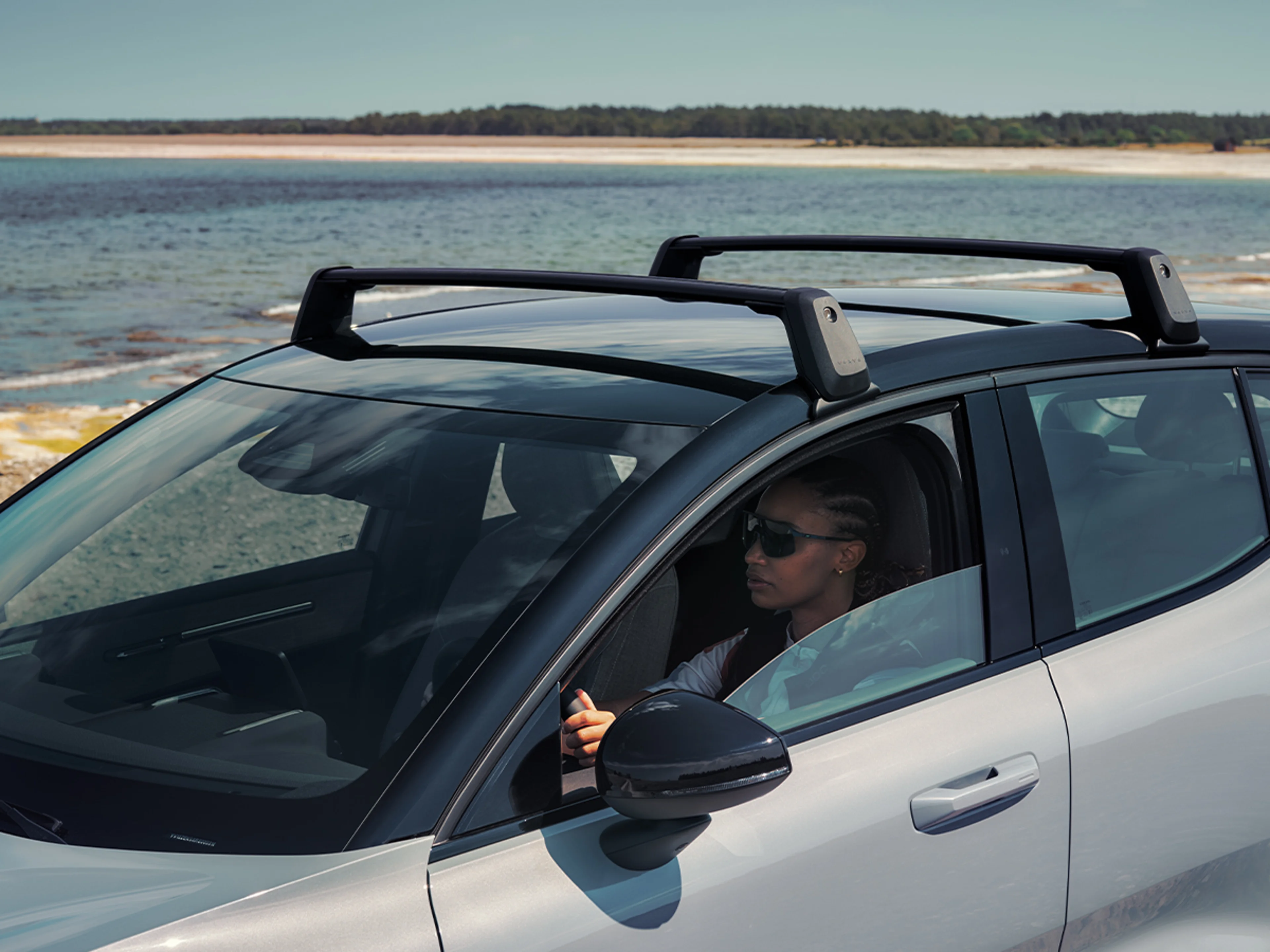 Lasthållare monterad på en Volvo