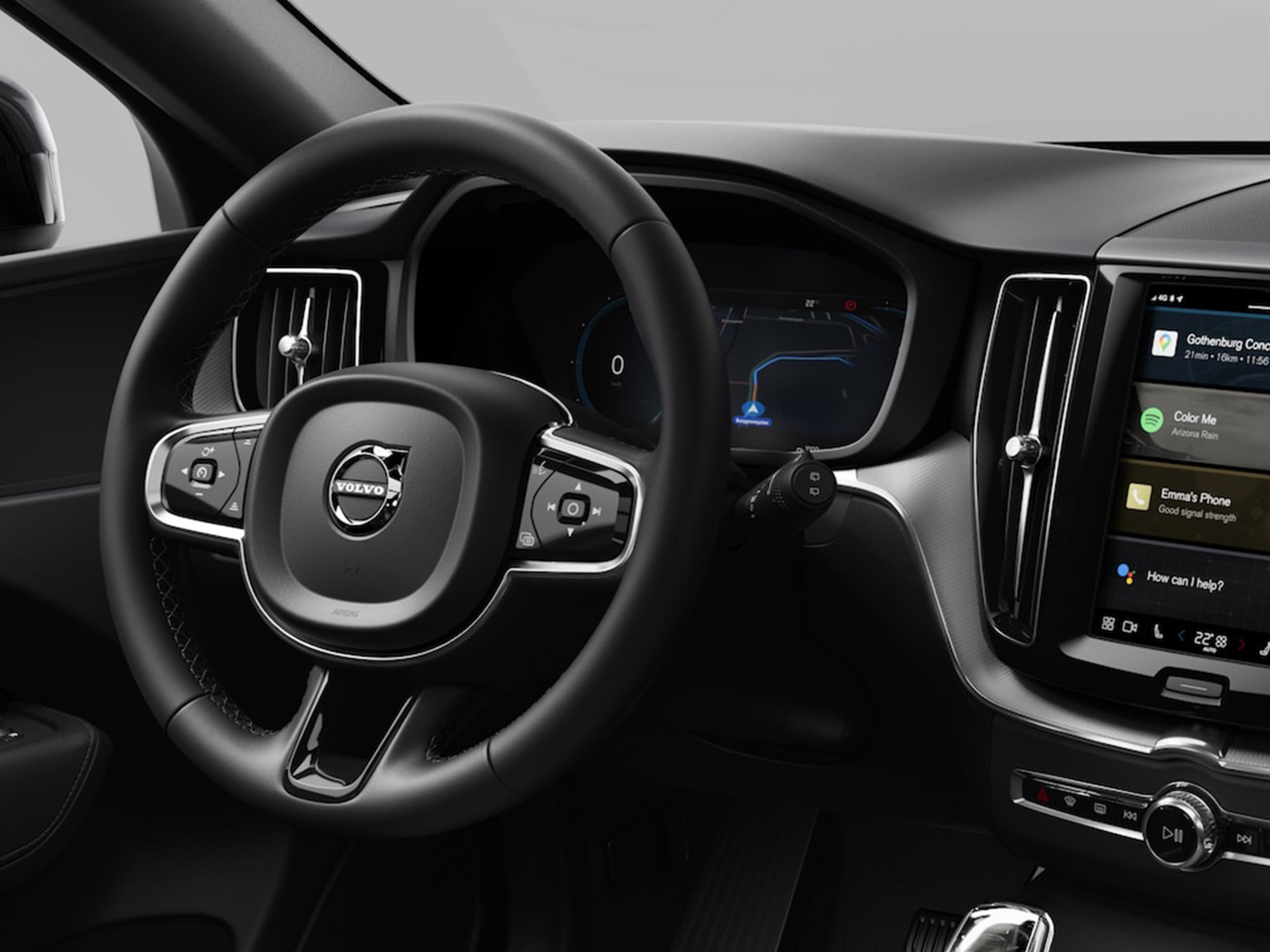 Stuur in sportieve uitvoering.