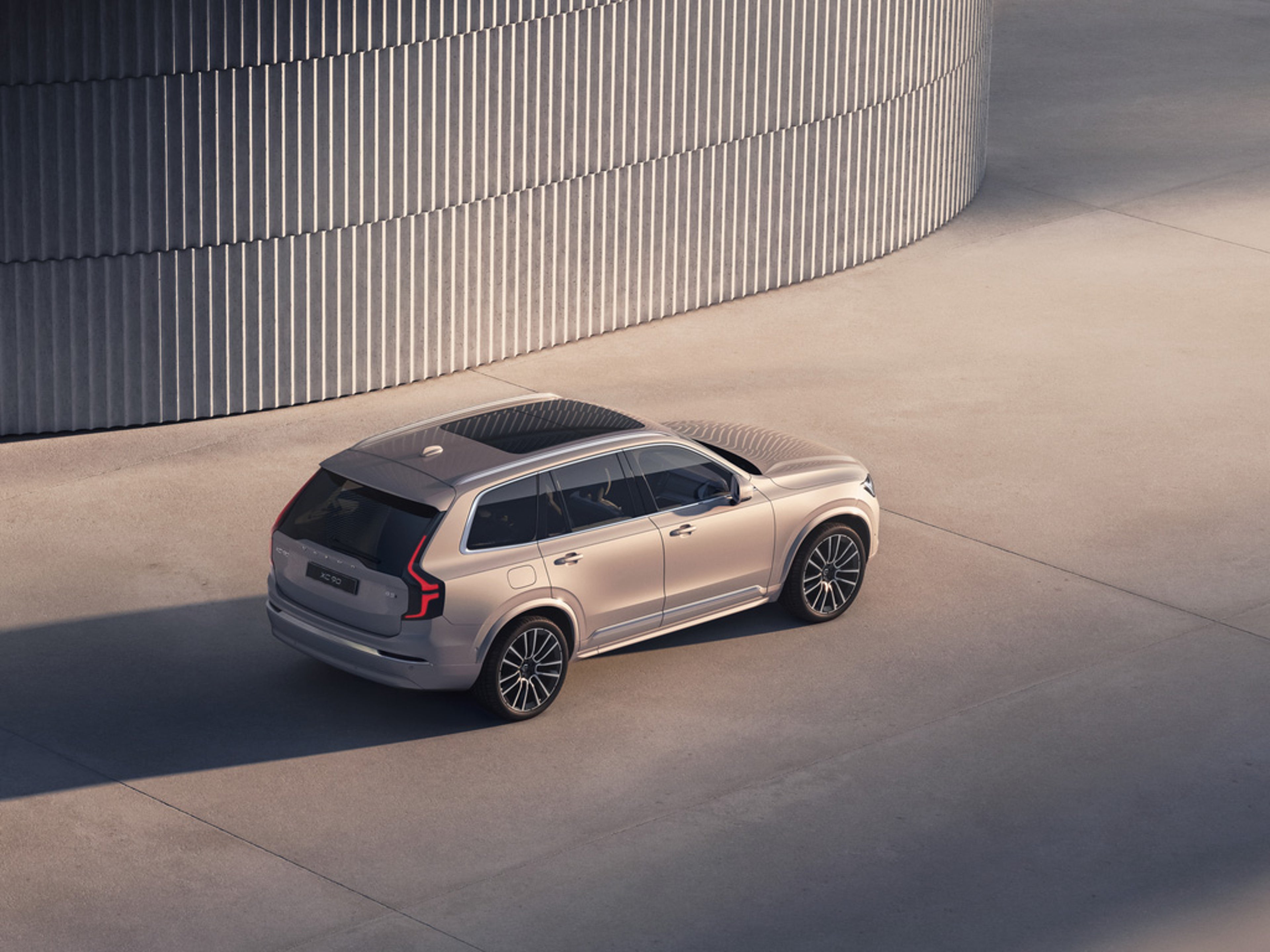 View of XC90 from above