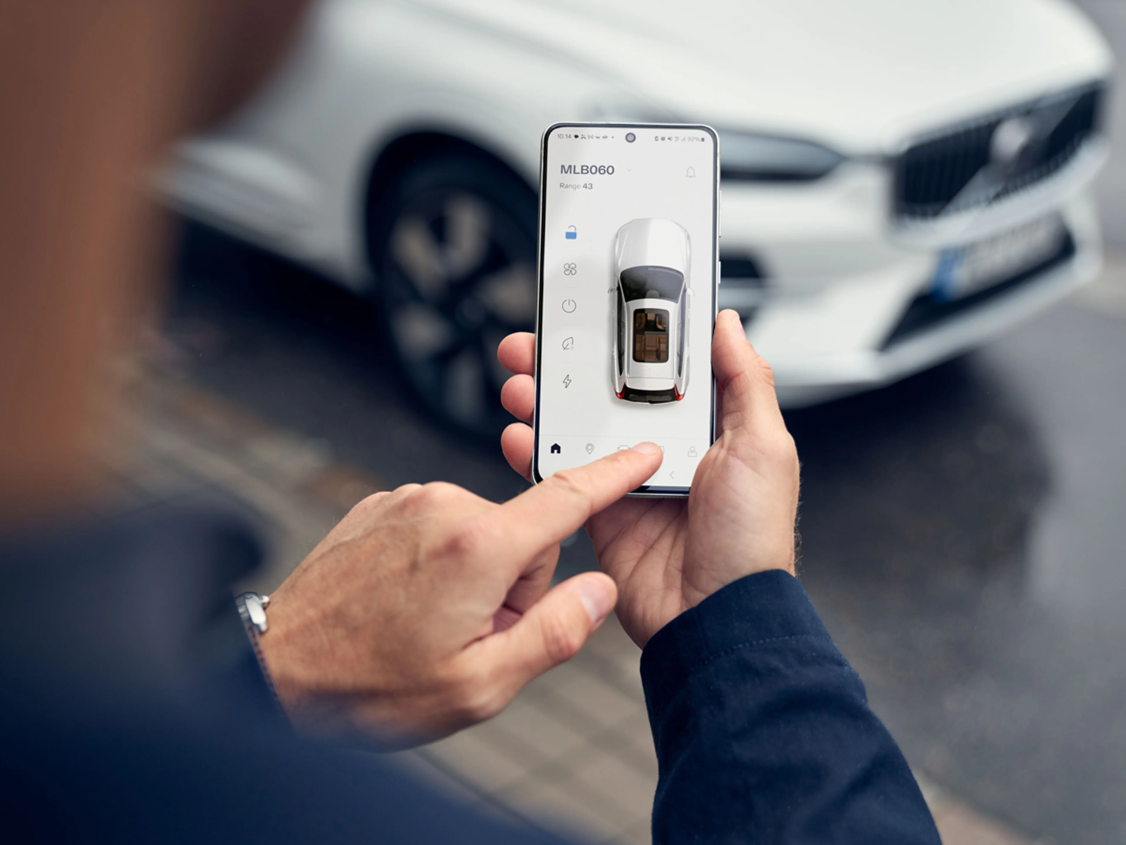 Mobil med Volvo Cars-appen
