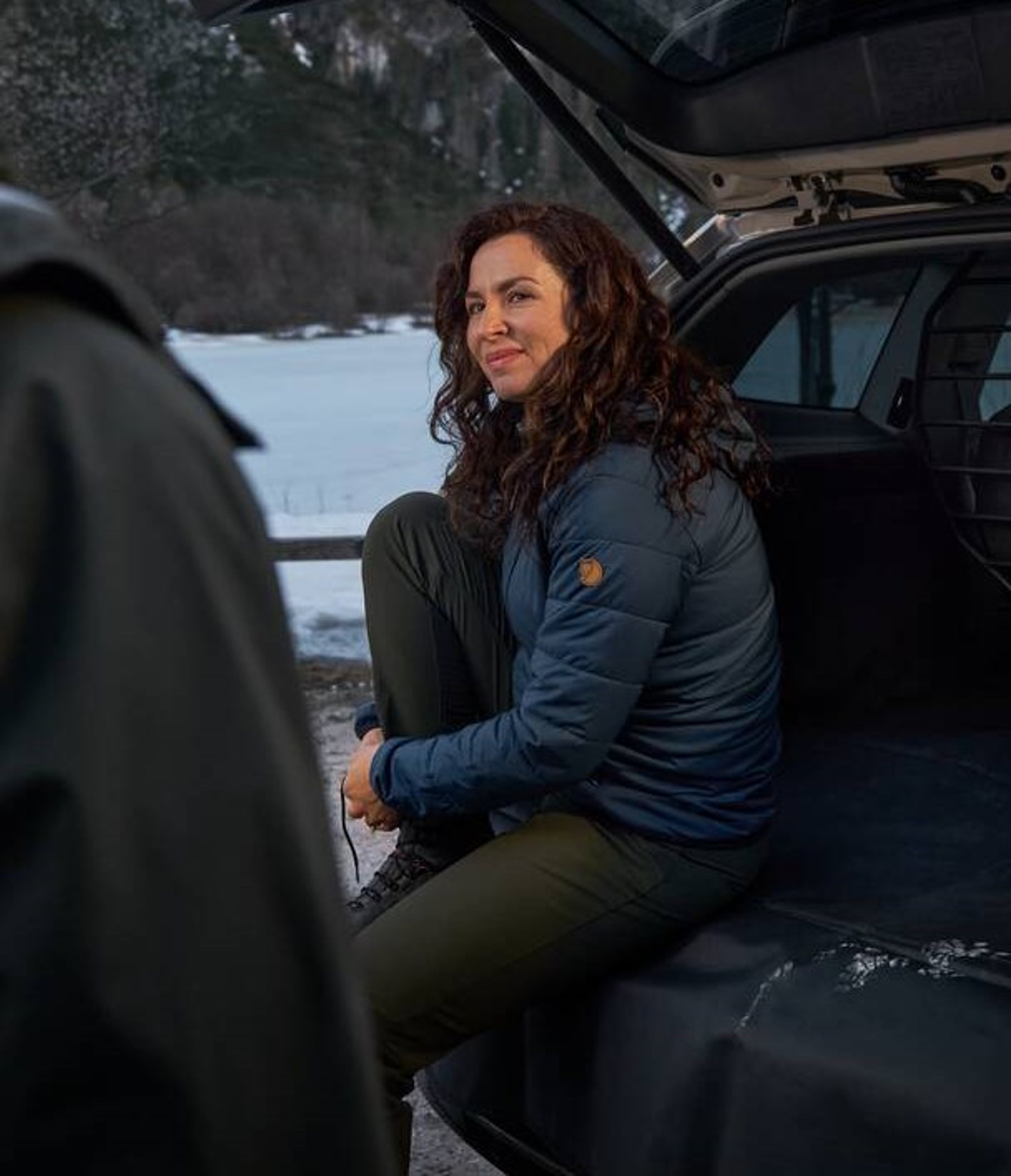 Vändbar lastrumsmatta i Volvo.