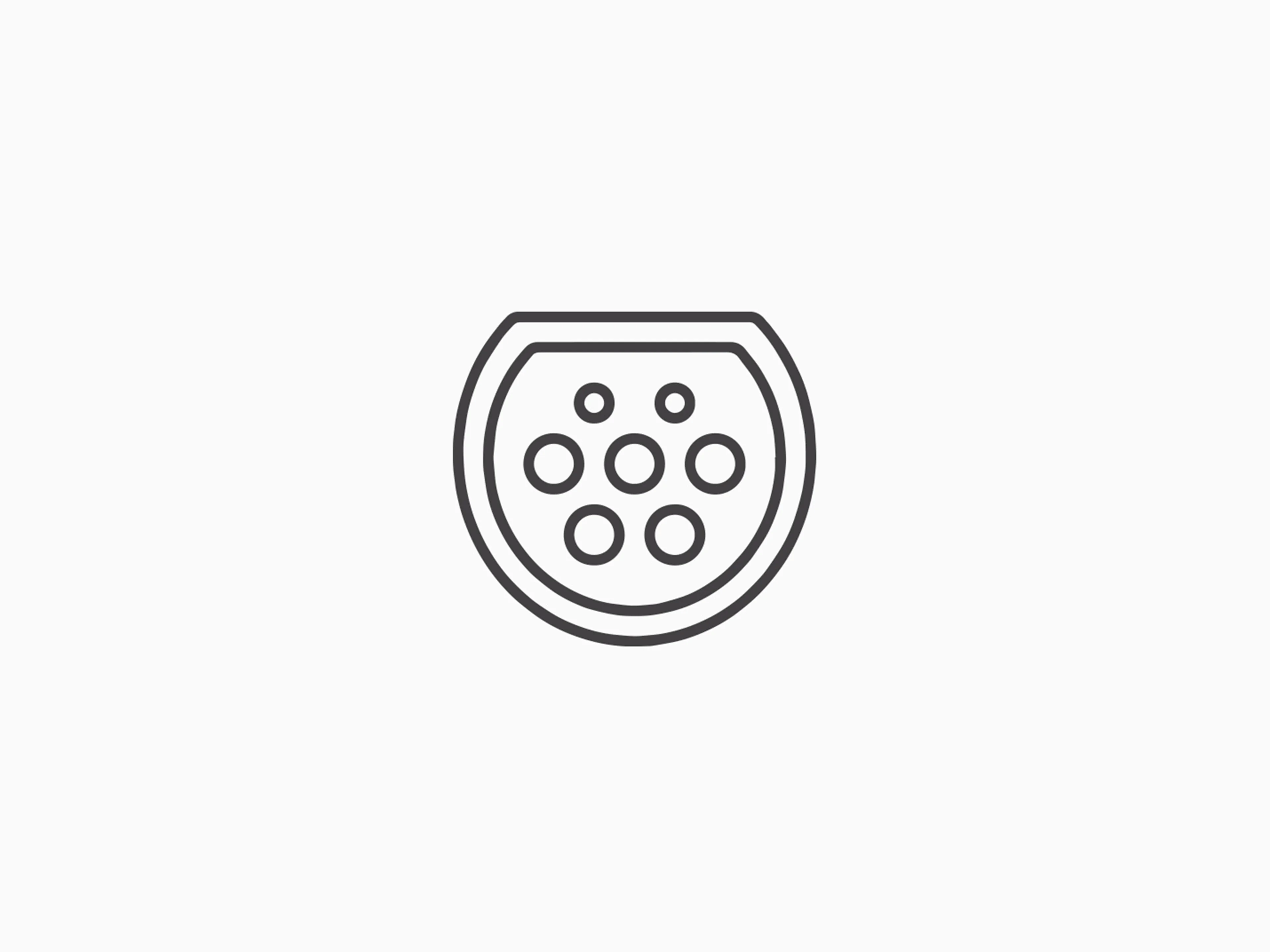 Icon d'une prise pour la recharge à domicile avec une borne de recharge.