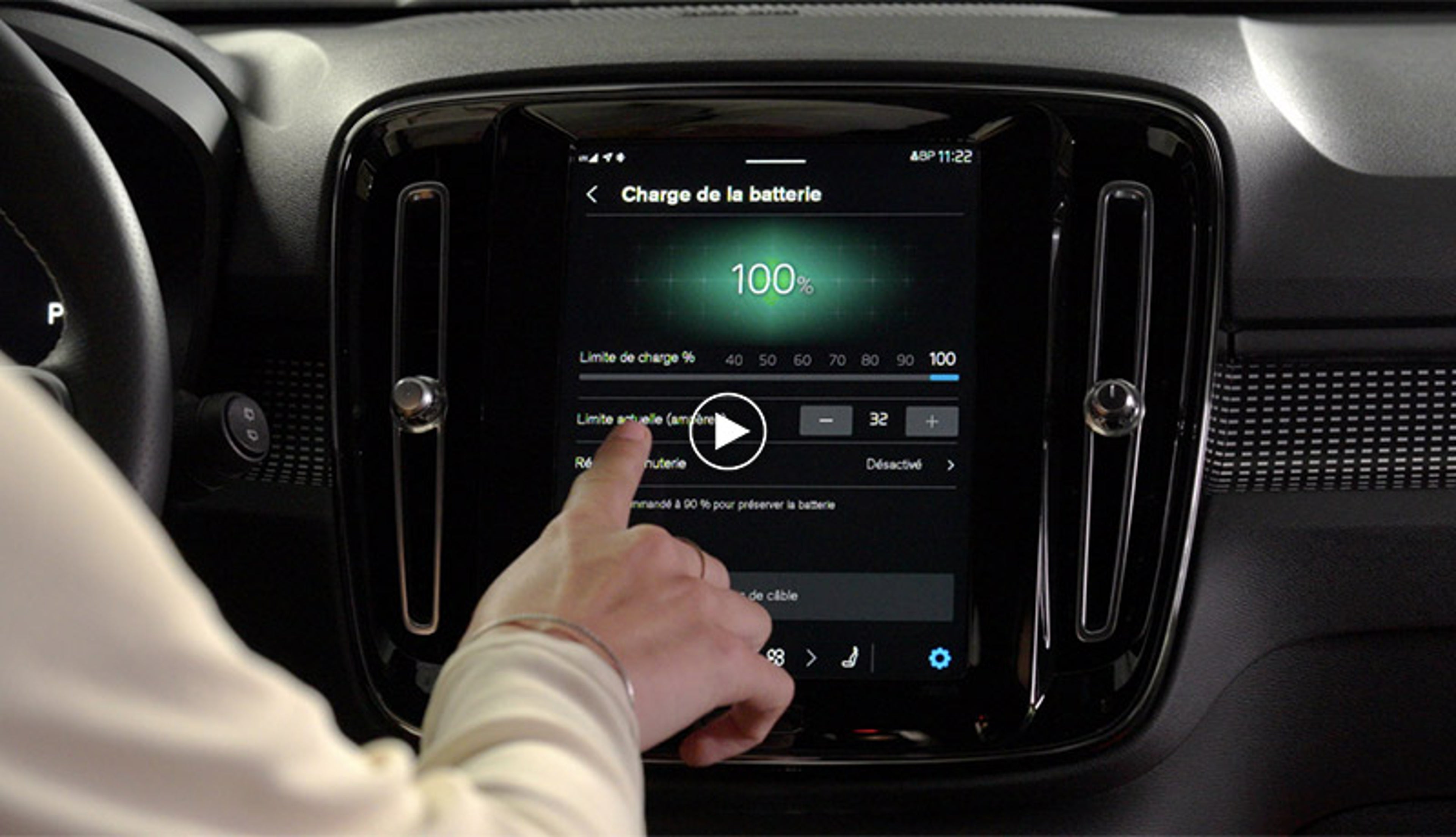 Comment paramétrer la recharge maximale de votre Volvo 100% électrique ?