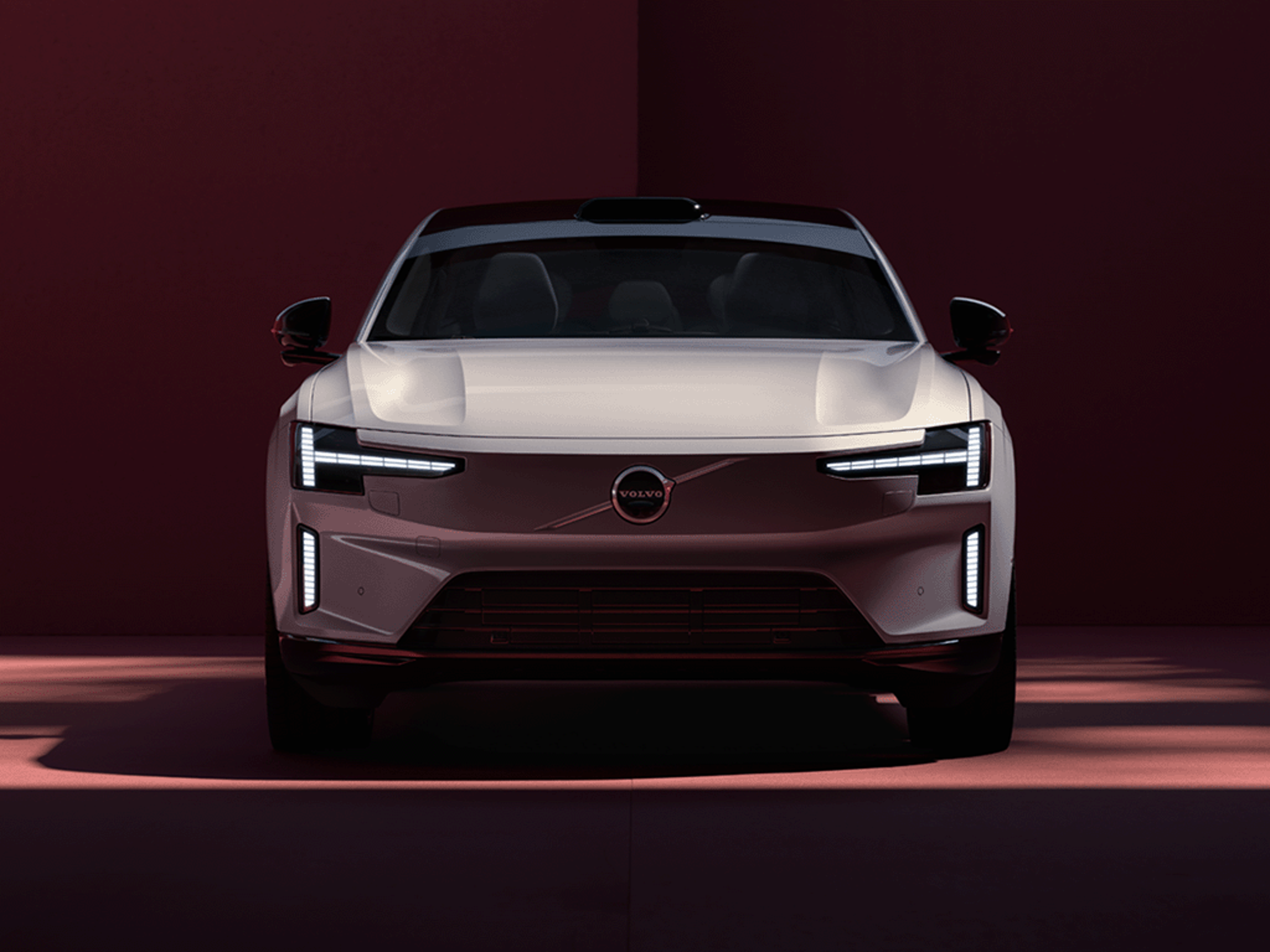 Frontale Ansicht eines Volvo ES90