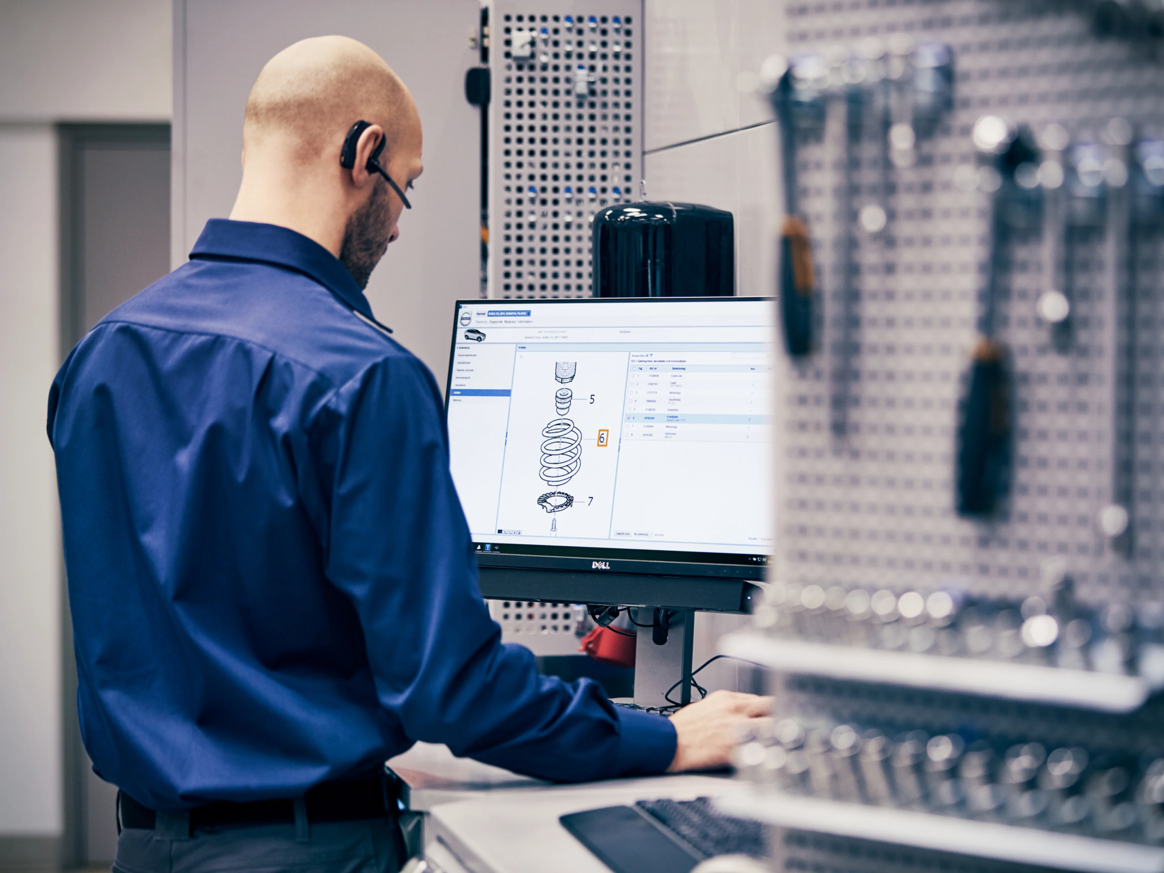 Person working on computer