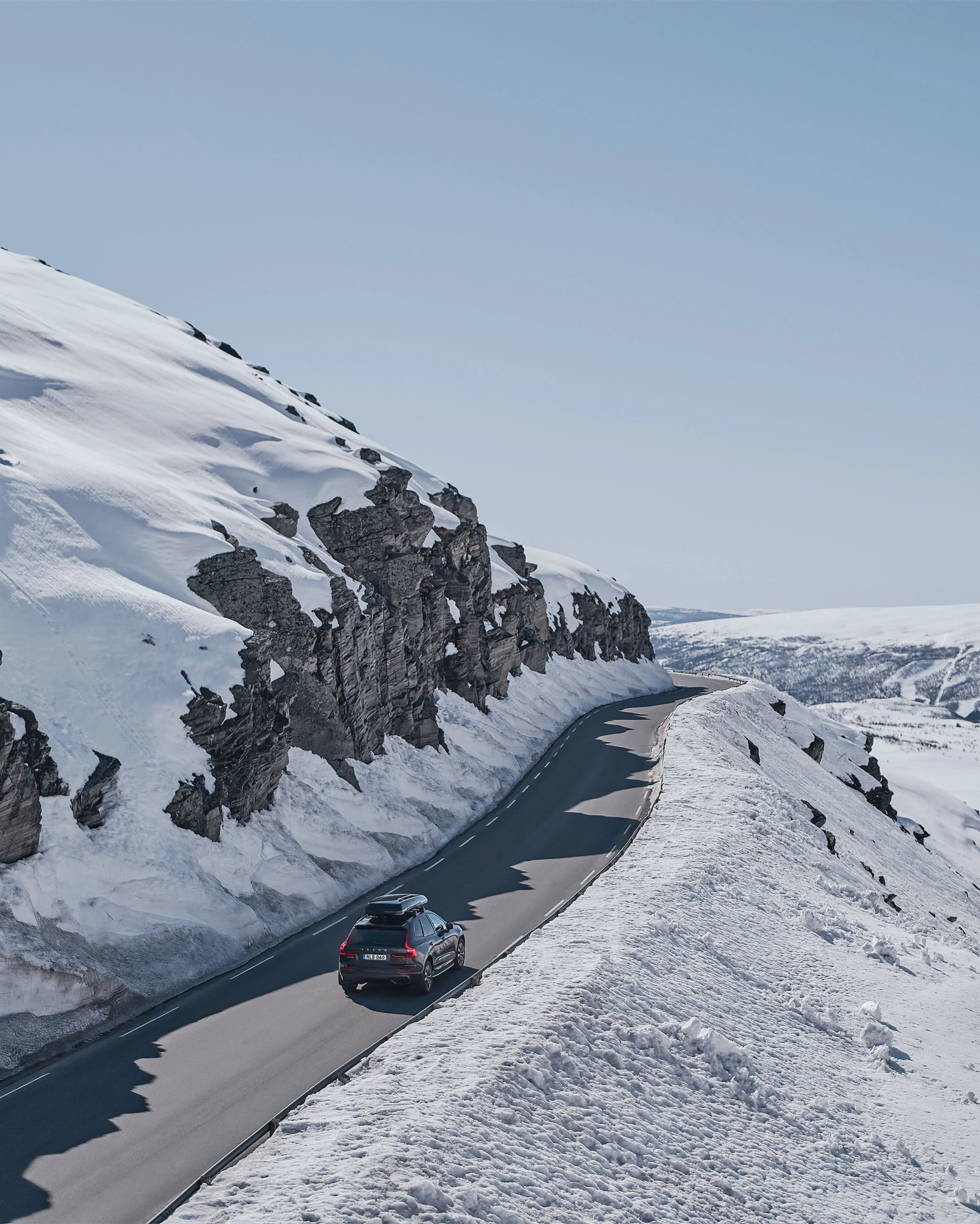 Volvo sneeuwlandschap