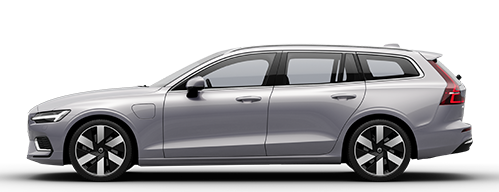 Profil boczny hybrydowego kombi plug in Volvo V60 Recharge