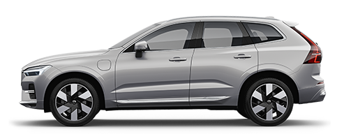 Profil boczny hybrydowego SUV-a Volvo XC60 Recharge plug-in