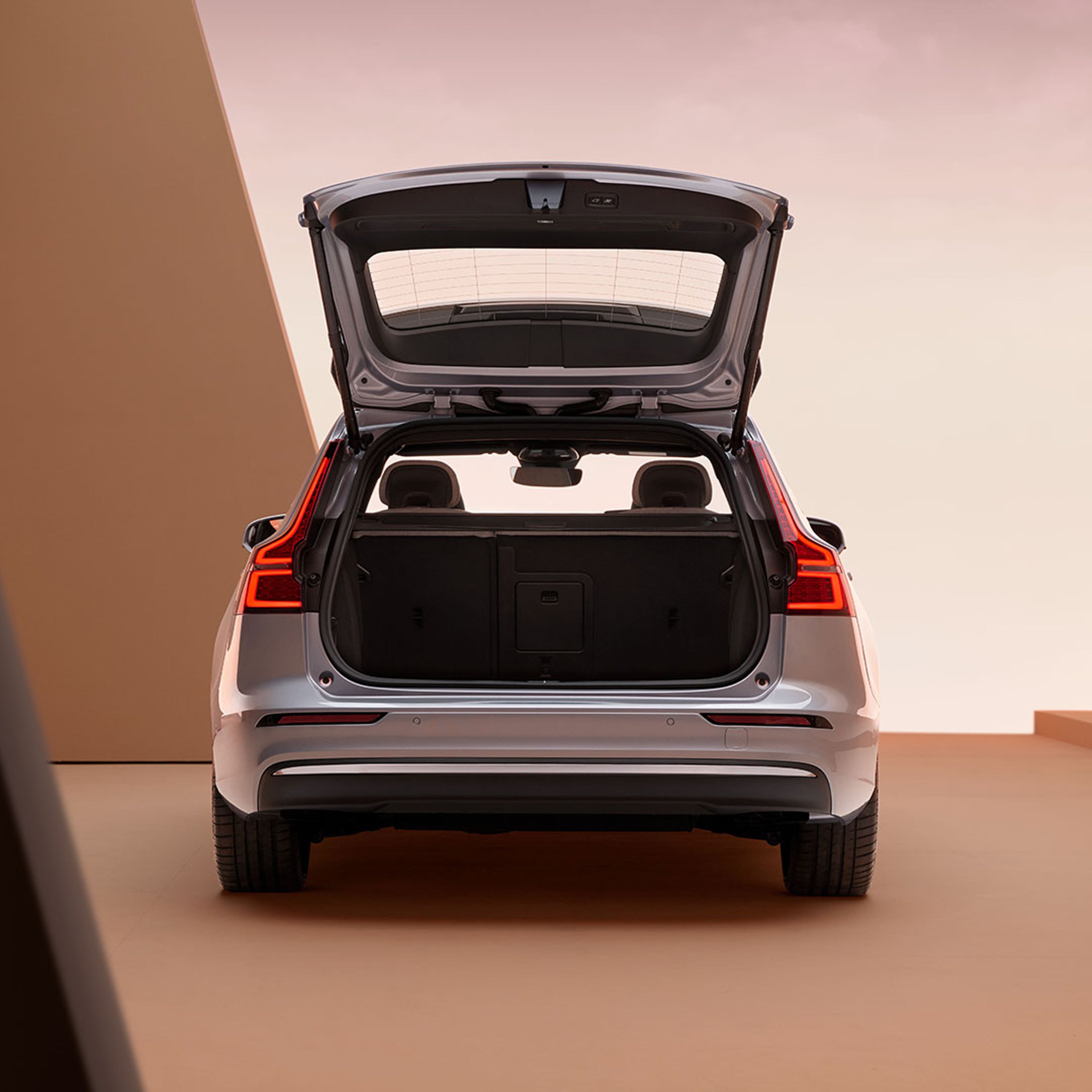 V60 achteraanzicht in studio