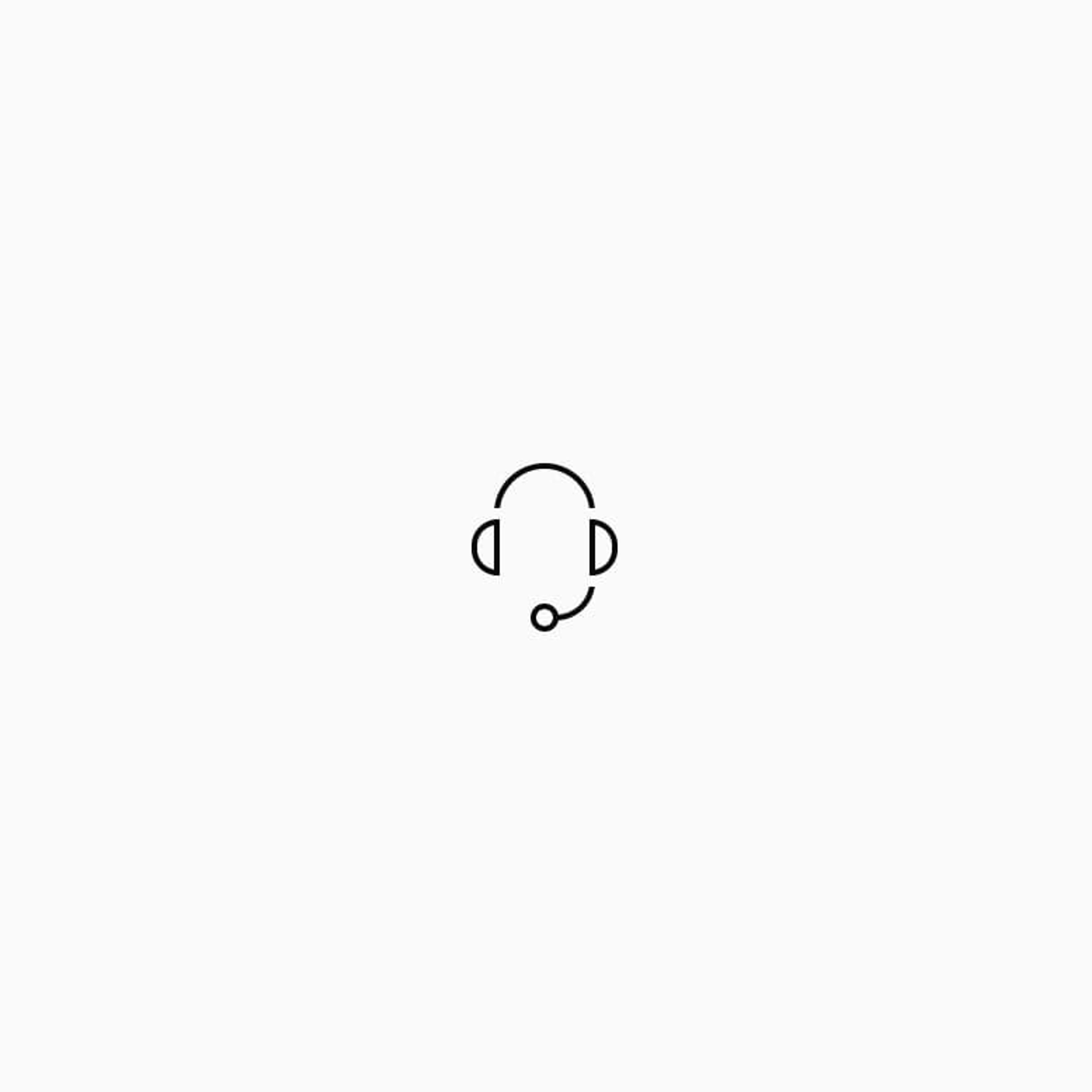 The customer support icon in the Volvo Cars app