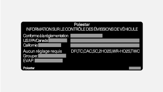 Vehicle Emission Control Information Label