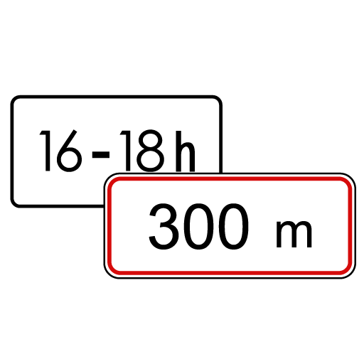 PS-1926-Additional signs for limitations