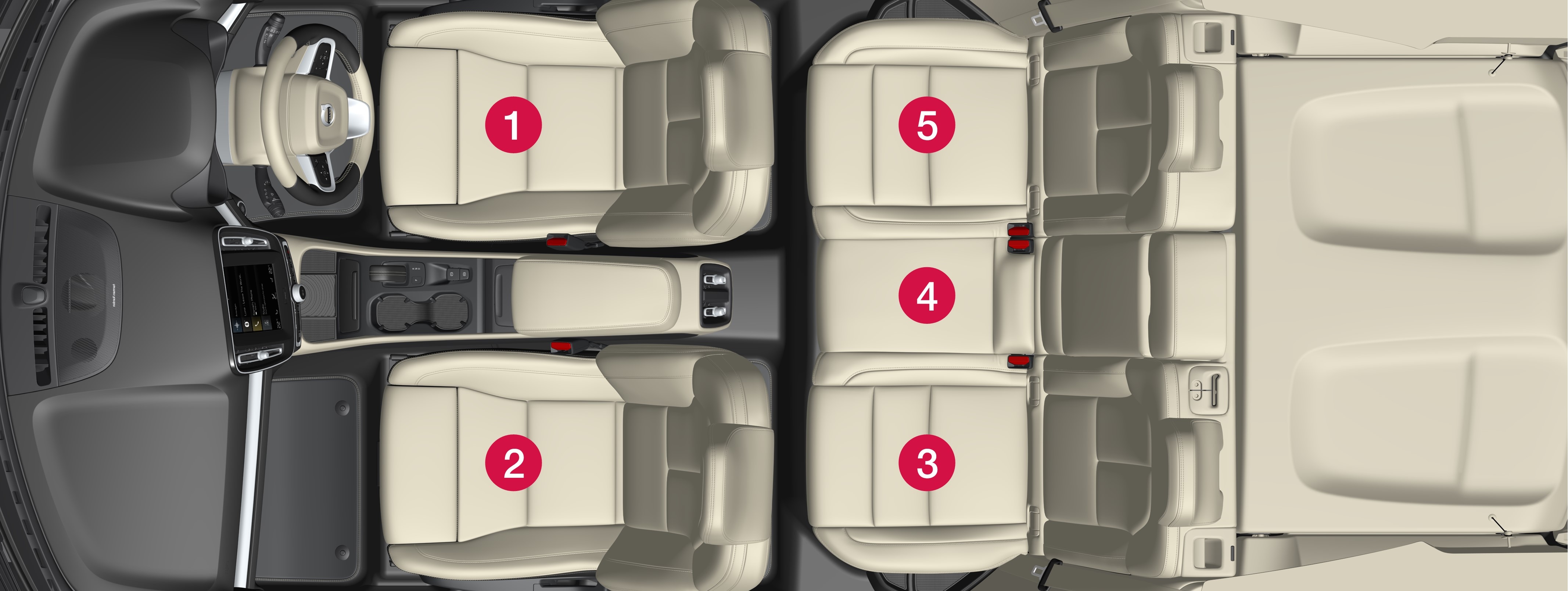 P6-1746-XC40–Safety–Child restraint placement overview RHD