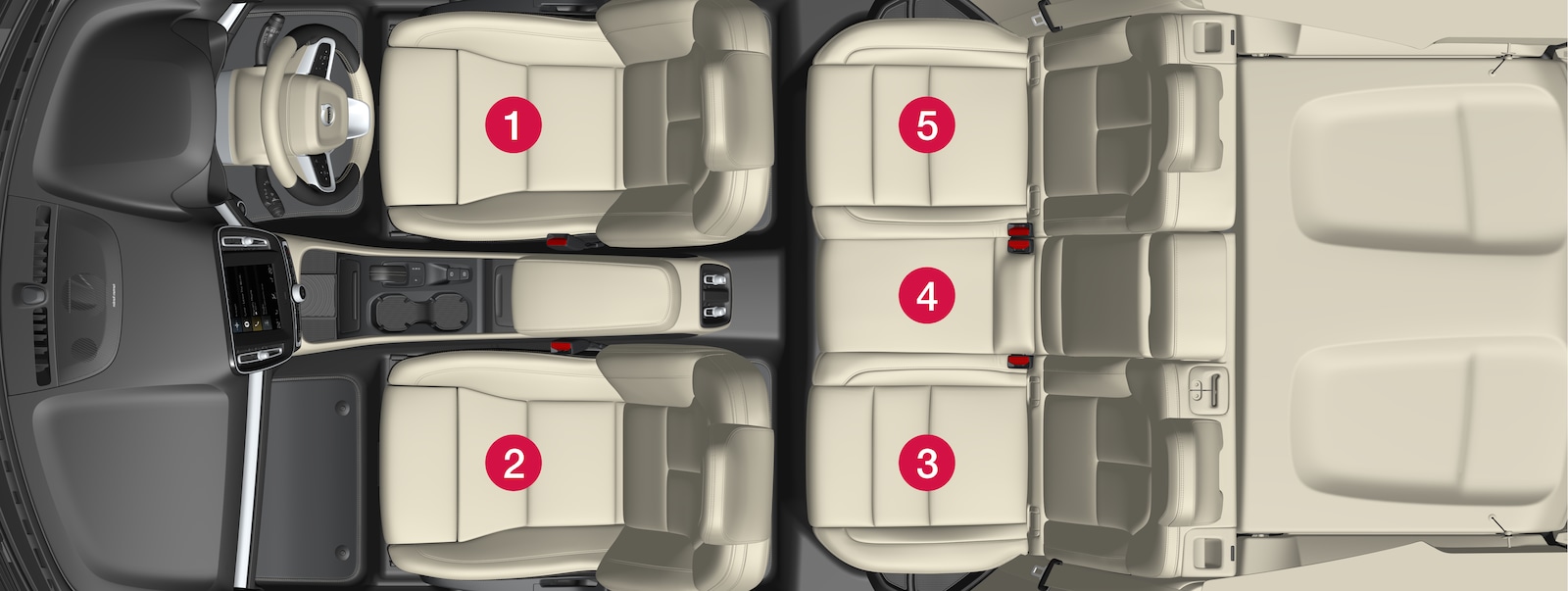 P6-XC40-1746-Safety- Child restraint placement overview right hand drive