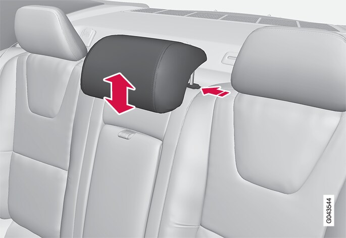 P3-1320-S60 Adjusting center head restraint