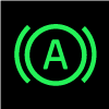 Auto hold activation symbol