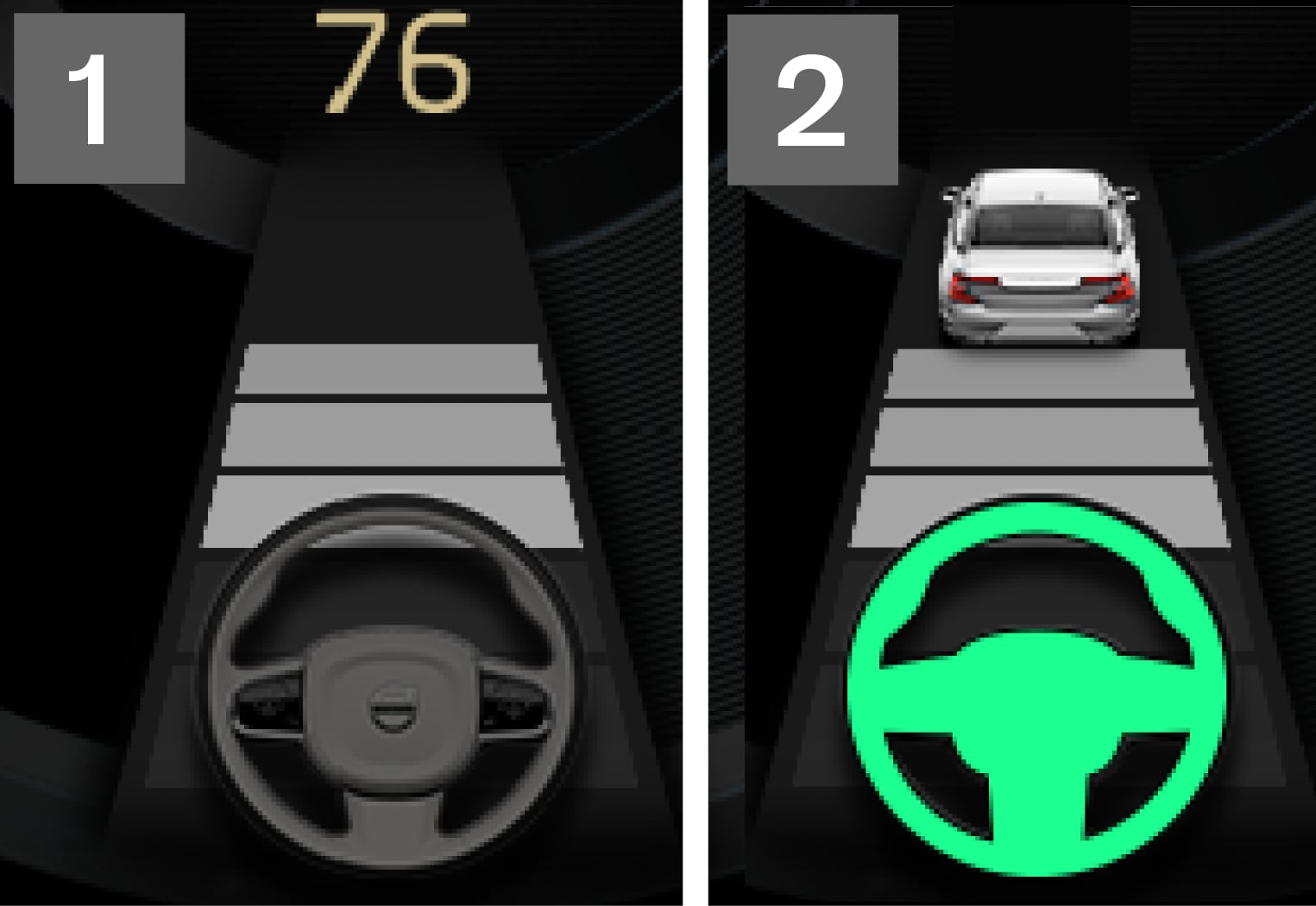 P5-1846-Pilot assist grey and green steering wheel