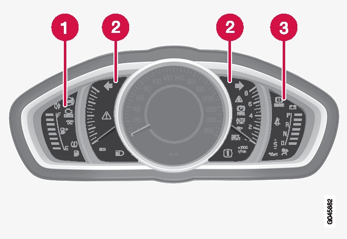 P4-1220-Y55X Information display, control and warning symbols, DIM STD-Line