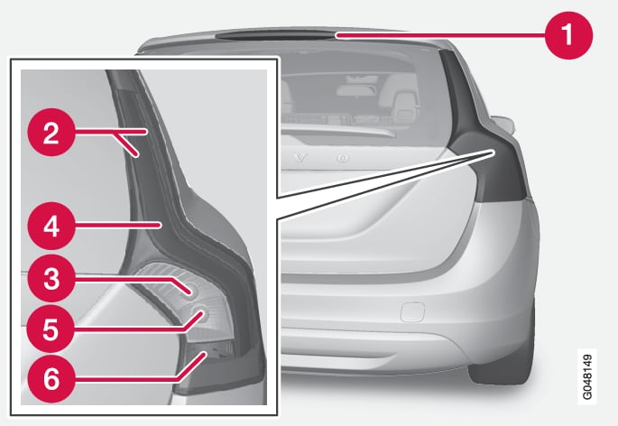 P3-1320-V60 Rear lights positioning