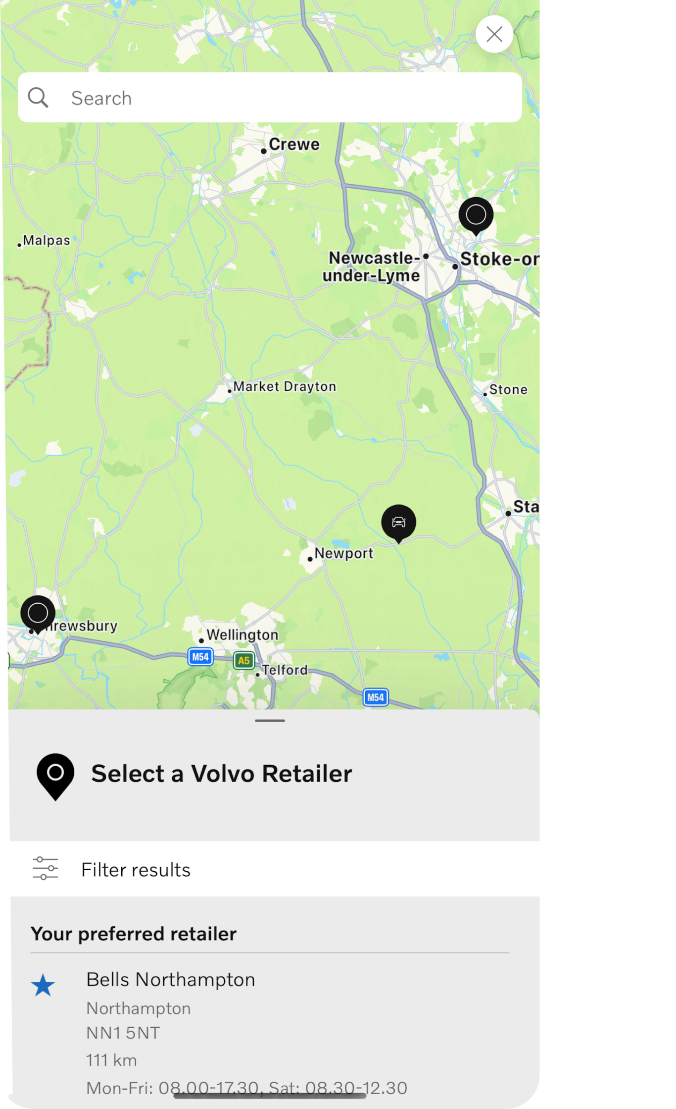 Retailer map pin