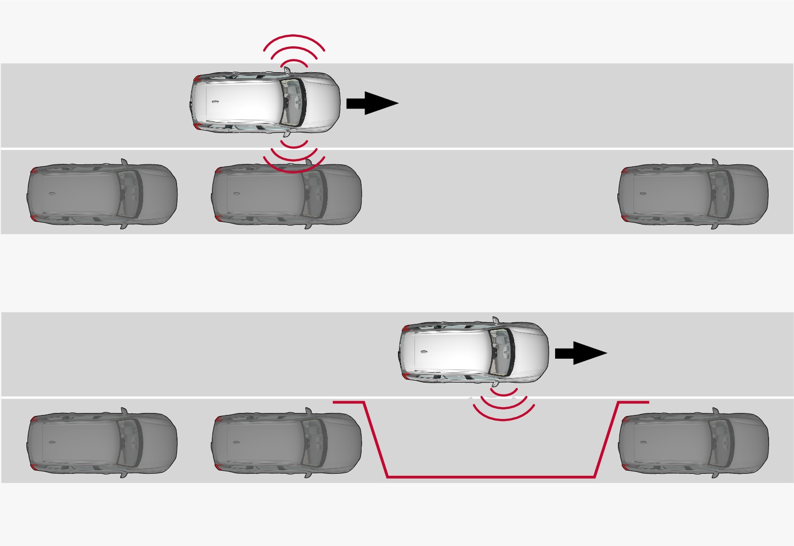 17w26 - P5 - Support site - Park Assist Pilot - search for parallel parking - principle