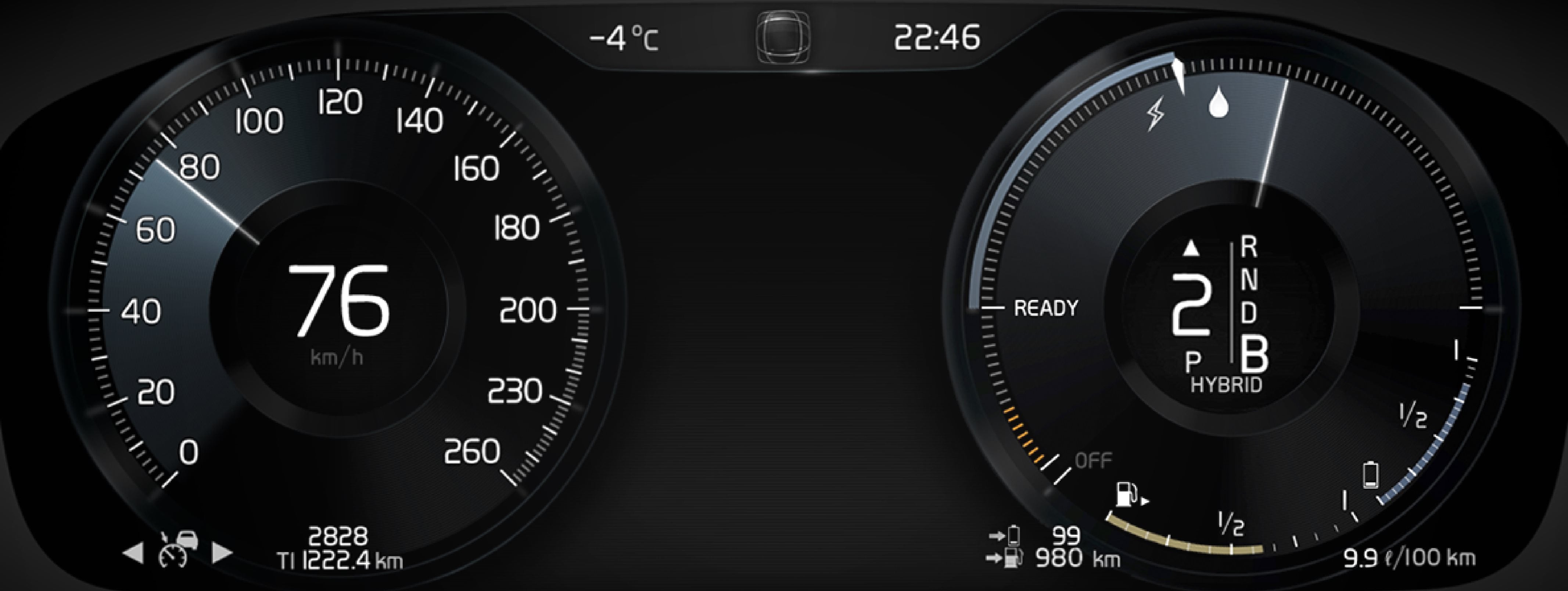 P5-1646-XC90H-Driver display 12 inch overview
