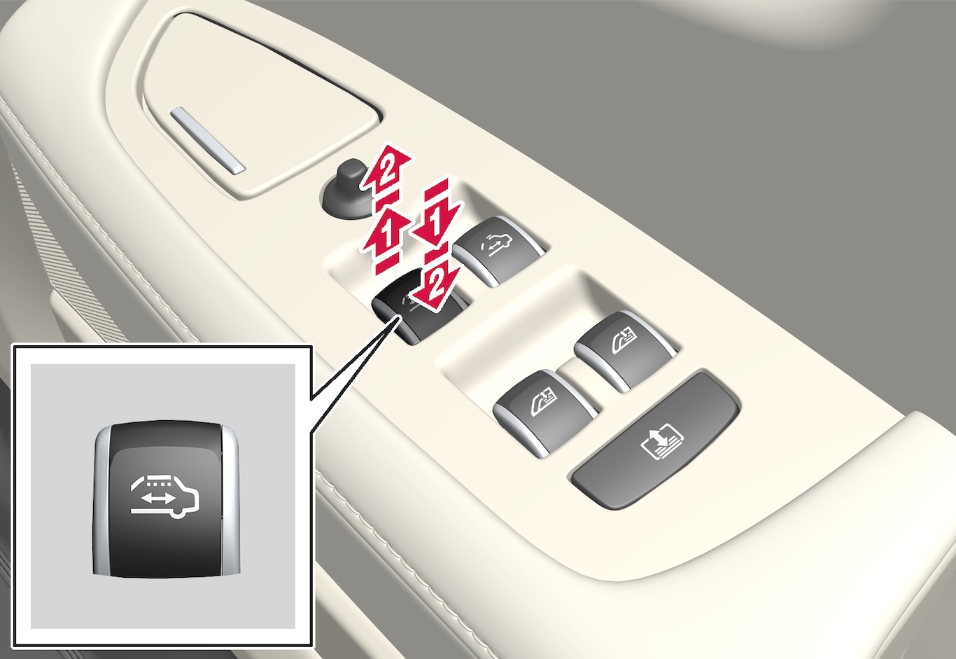 P5-1746-S90L-Door control, roof blind