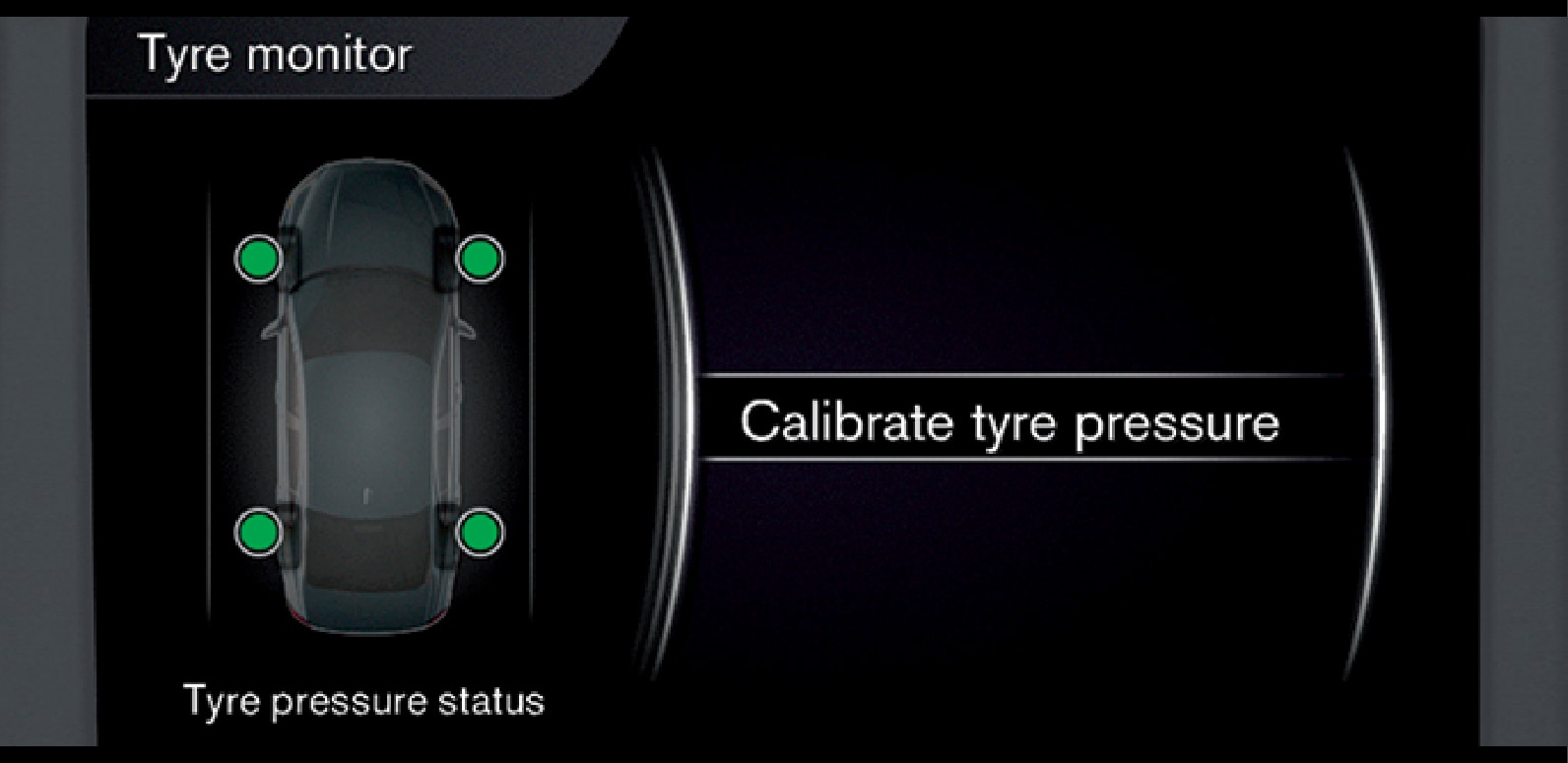15w49 - Support site - Tyre pressure overview - Tyre pressure status