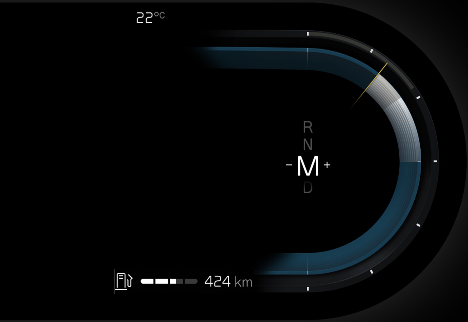 P5-22w22-iCup-Gear shift mode M in driver display