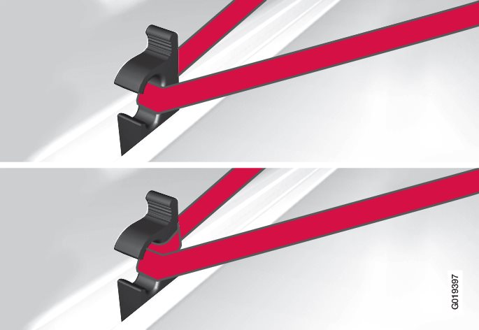 Securing loads with movable load retaining hooks.