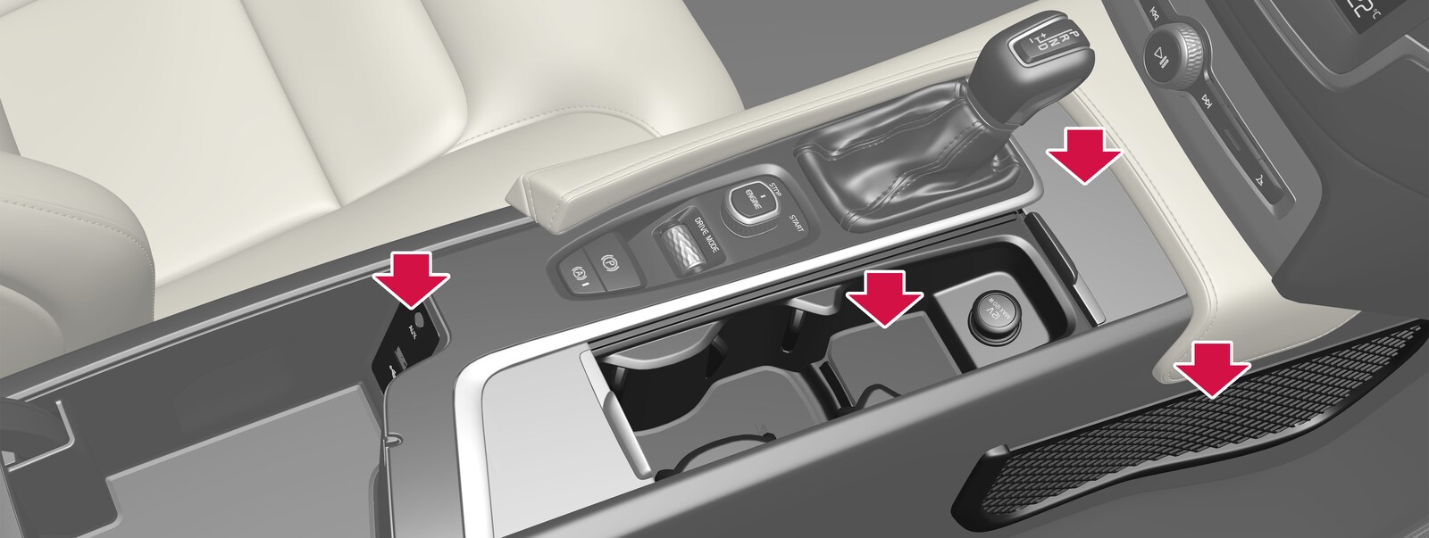 P5-1817-XC90-Overview tunnel console front