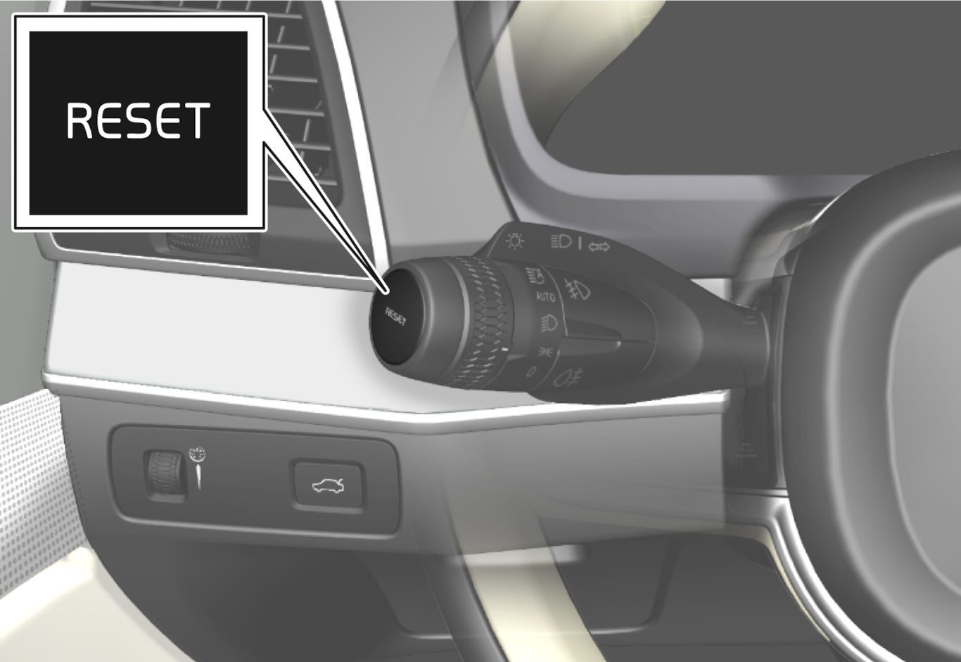 P5P6-2040-Reset button left stalk on steering wheel