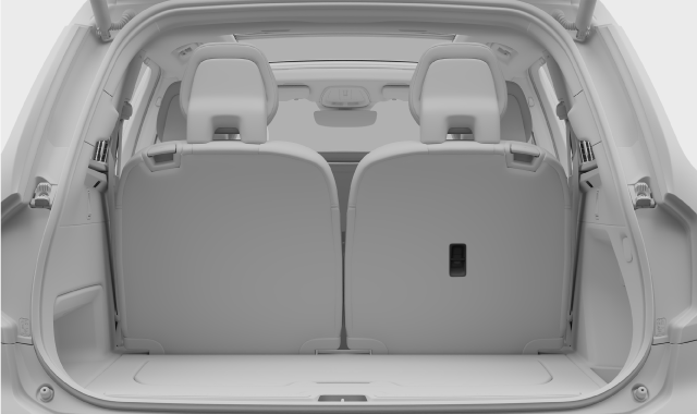 Location of top tether attachment point for the third-row seats