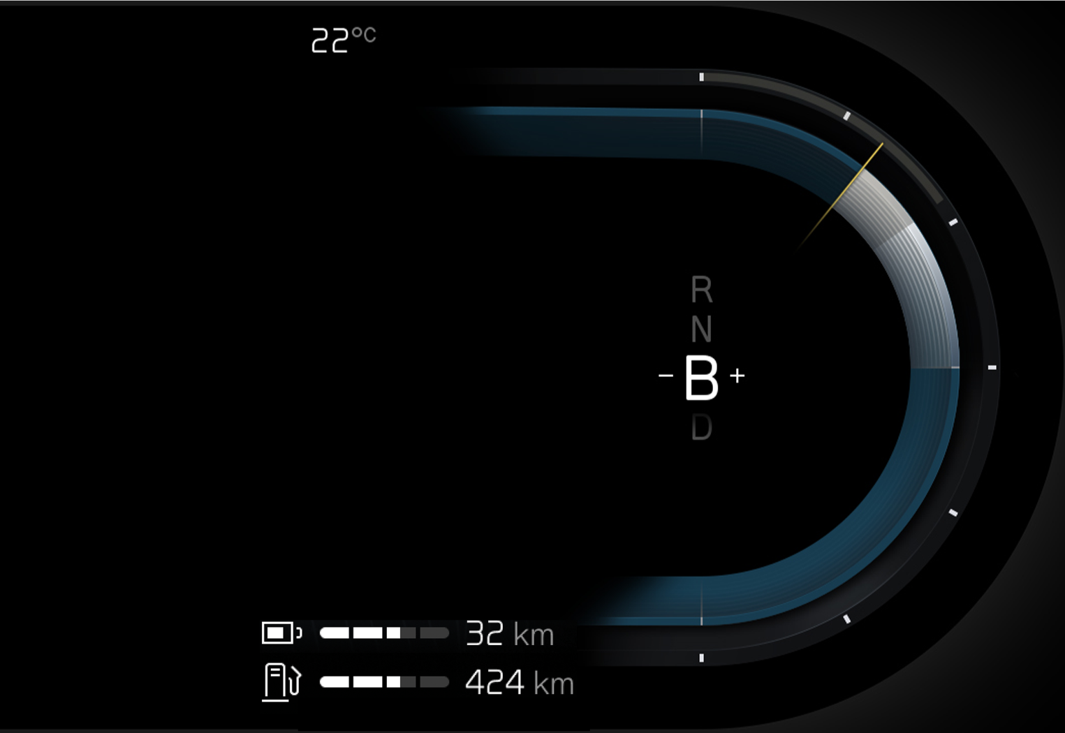 P5-22w22-iCup-Gear shift mode B in driver display