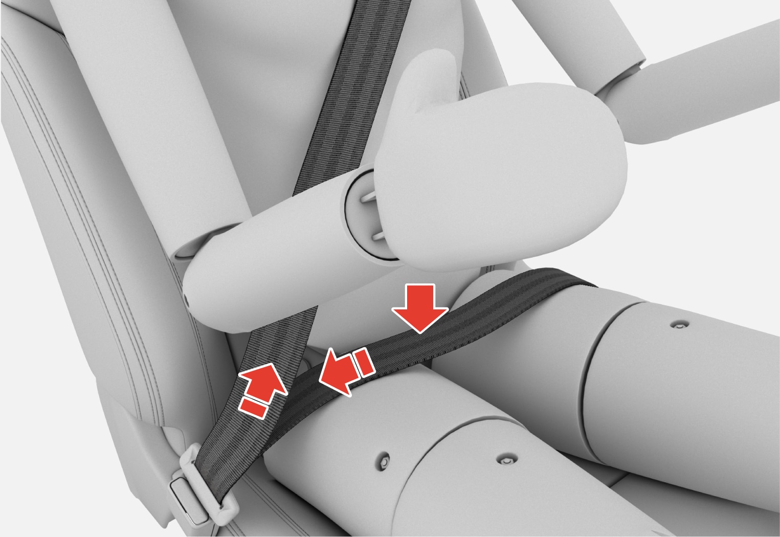 Comment attacher et serrer les ceintures dans un siège auto  Saviez-vous  que le test de pincement vous montre si vous avez suffisament serré le  harnais de votre siège auto ? Cette