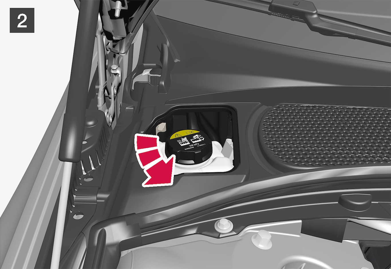 P5-1817-S60/V60 Engine coolant refill 2