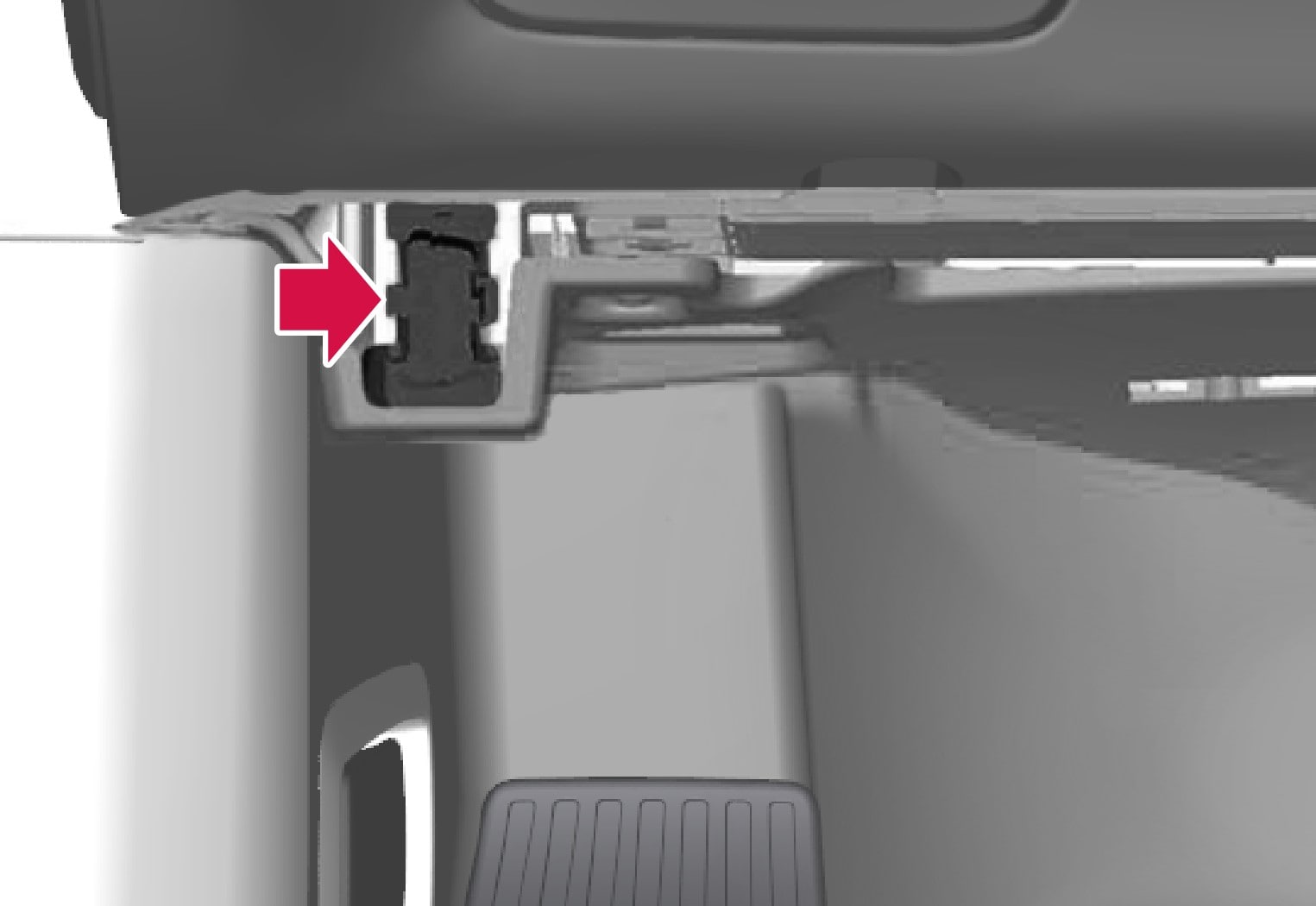 De diagnoseaansluiting zit onder het dashboard aan de kant van het stuurwiel.