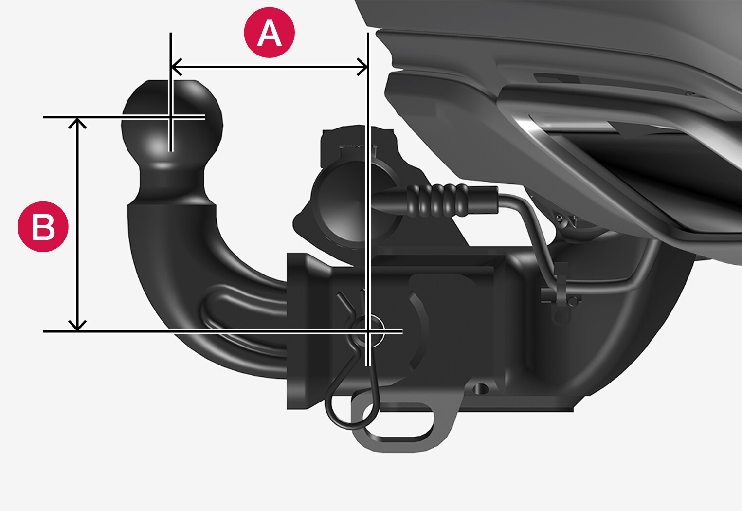 P5-1917-USA trailer hitch, overview ball mount