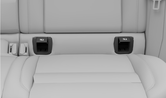 Rear seat ISOFIX attachment points