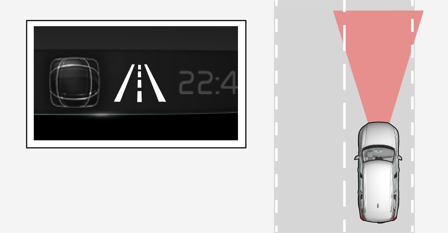 Available — the lane lines in the symbol are white.