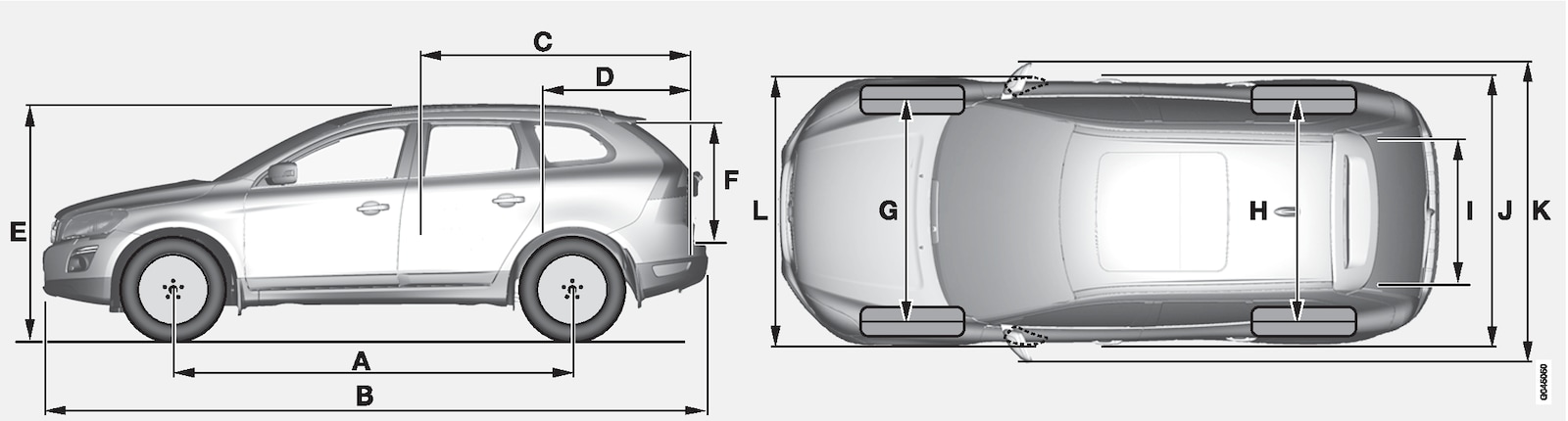 P3-1046-XC60-Overview with measurements