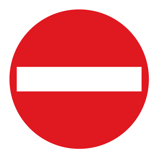PS-1926-Prohibition for driving direction