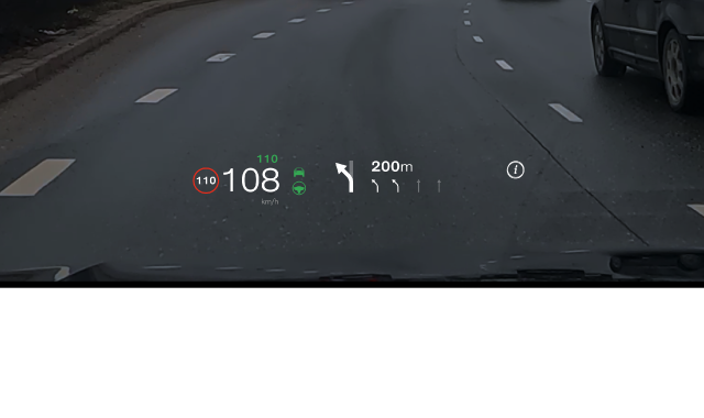 HUD-Update für adaptive Geschwindigkeitsregelanlage/Pilot Assist