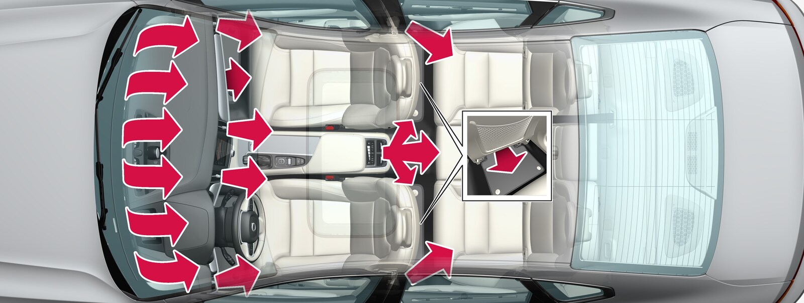 P5-1617-S90/V90–Climate–Air distribution overview