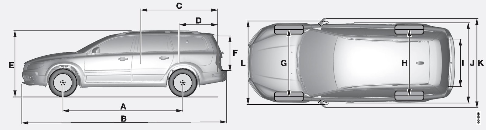 P3-1046-XC70-Overvew with measurements