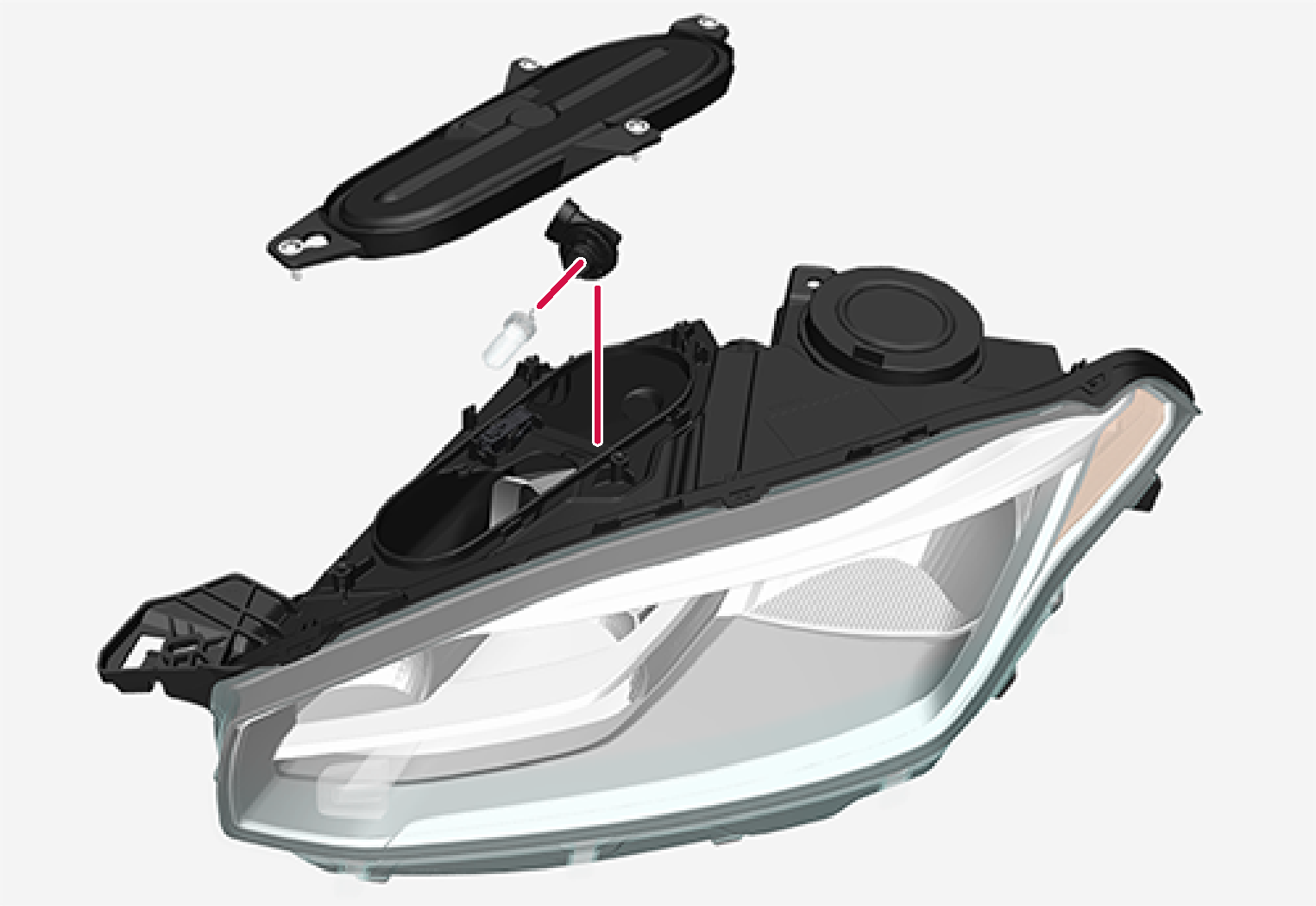 P5-1507 High beam bulb replacement