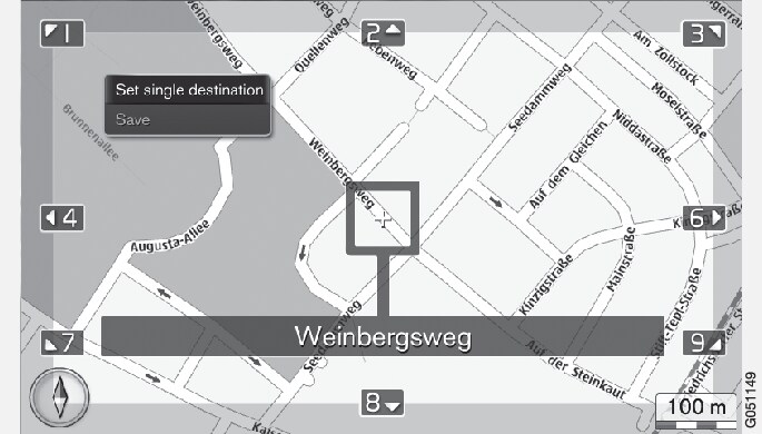 P3/P4-1420-IMAP-menu-Set destination-Around point on map