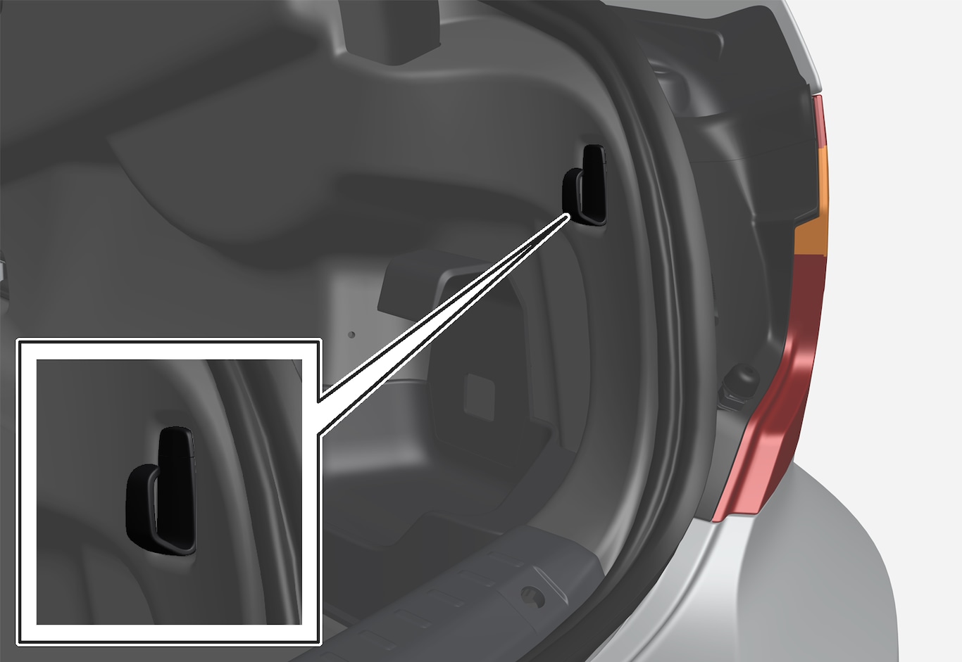 P5-1646-S90H-Bag holder in side panel rear
