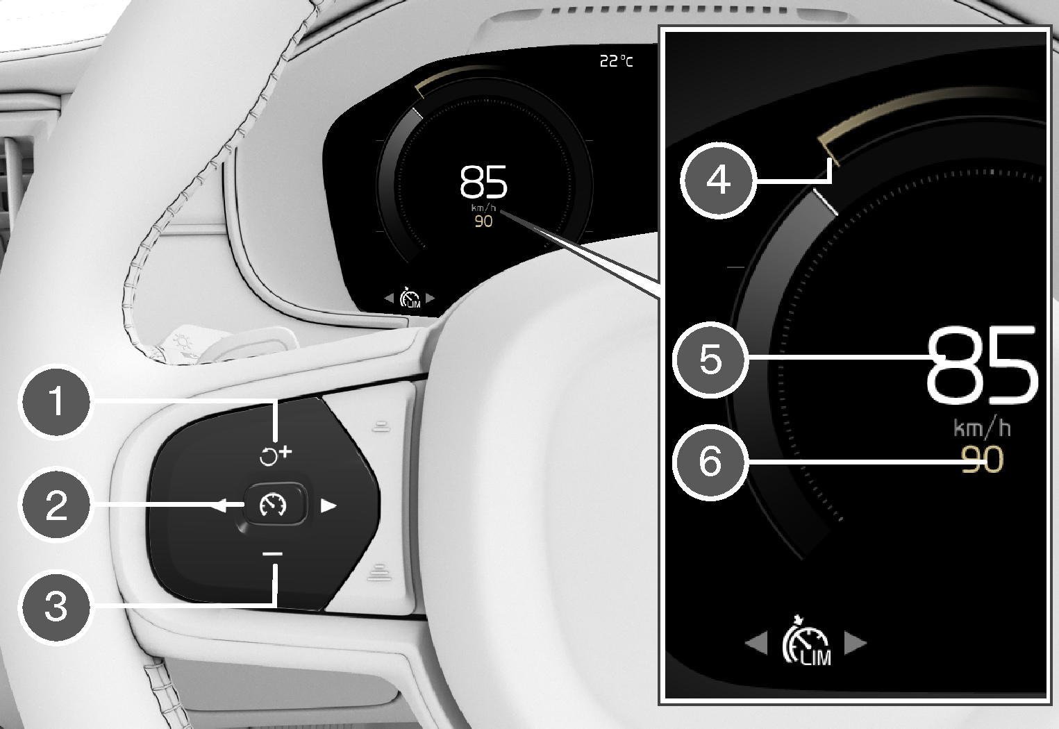 PS-1926-Speed Limiter steering wheel buttons 1