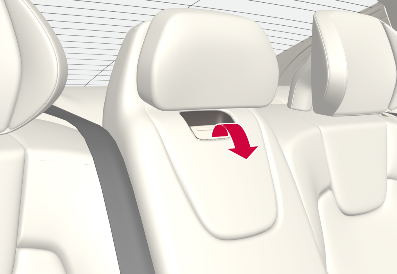 iCup-2222-S90+S90LHL-Backseat armrest-unlock